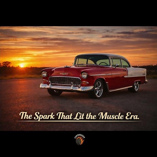 This 1955 Chevrolet Built the Muscle Car Blueprint #automotive #history #classiccars