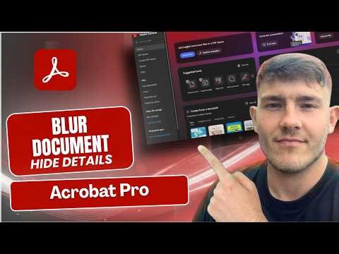 How to Blur a Document in Adobe Acrobat Pro DC - Guide