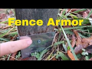 Protect Fence Post from String Trimmer with Fence Armor