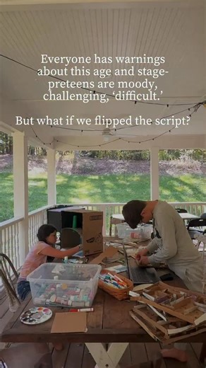 What if instead of numbing their minds with screens and giving into what society says is “normal”, we encouraged them to grow more into who they were created to be through hands-on experiences and letting them craft, build, and imagine. What if we gave them tools to explore their giftings and callings? Childhood doesn’t end at this stage- it evolves, and with space, support, and creativity, these years can be some of the most amazing yet. They’re learning, growing, and discovering who they are-a