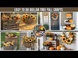 15 Easy To Do Dollar Tree Fall Crafts for Porch and Patio Decor DIYs That Look Expensive!
