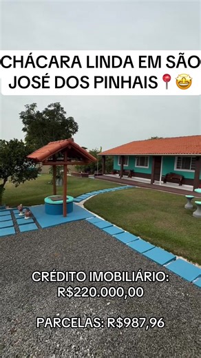 COMPRE SUA CHACARA COM ANALISE IMEDIATA! CRÉDITO: R$220.000,00 PARCELAS: R$987,96 Localizada em São José dos Pinhais! Entre em contato 📞 #financiamentoimobiliario #credito #chacara #minhacasaminhavida