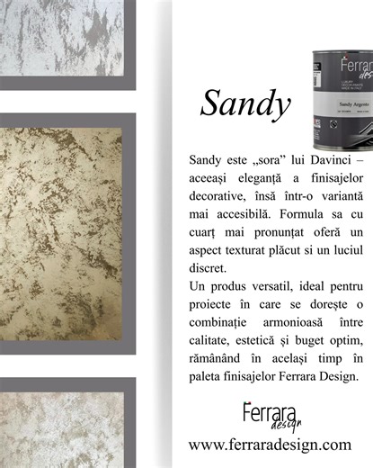 People often ask: “𝐃𝐚𝐯𝐢𝐧𝐜𝐢 𝐨𝐫 𝐒𝐚𝐧𝐝𝐲 – what’s the difference?” 🤔 Both bring 𝐚 𝐭𝐨𝐮𝐜𝐡 𝐨𝐟 𝐞𝐥𝐞𝐠𝐚𝐧𝐜𝐞 to your walls ✨, with 𝐃𝐚𝐯𝐢𝐧𝐜𝐢 offering extra shine and 𝐒𝐚𝐧𝐝𝐲 giving a soft, textured glow 🌿🎨. 𝐖𝐡𝐢𝐜𝐡 𝐨𝐧𝐞 𝐬𝐮𝐢𝐭𝐬 𝐲𝐨𝐮𝐫 𝐬𝐭𝐲𝐥𝐞 𝐭𝐨𝐝𝐚𝐲? 💛 Follow us for creative ideas and helpful tips! Watch the full video on YouTube – Pica Tencuiala channel: https://youtu.be/PA5wsgM4YJY WE💚WALLS Our partners https://ferrara-design.ro/parteneri/ Bulevard