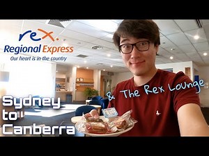Rex Airlines Saab 340 Sydney to Canberra Flight Review + visiting the Rex Lounge Sydney