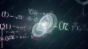 Mathematical background with formulas and signs. Concept: algebra and calculus, data calculation and analytics. Stock Video
