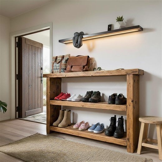 Rustic Console Table: Handmade Reclaimed Wood (entryway, Sofa) - Etsy UK
