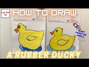 Beginner Lesson: How to Draw a Rubber Ducky!!!!!! #craftkidstv #art #artforkids #craftkids #artwork