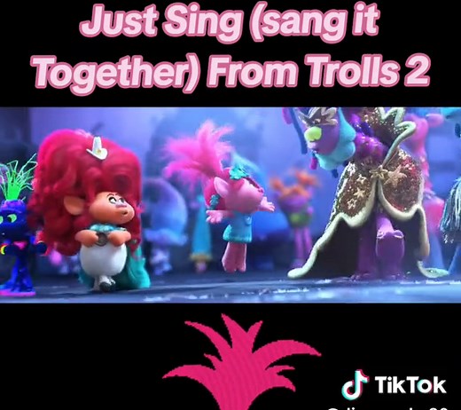 Just sing ( sang it together) from Trolls 2 #trollsbandtogether #trolls #trollsworldtour #dreamworks #fyp #viral