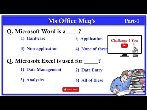 Top 100 MS Office Mcq for all Competitive Exams - Microsoft Office - MS Office mcq question