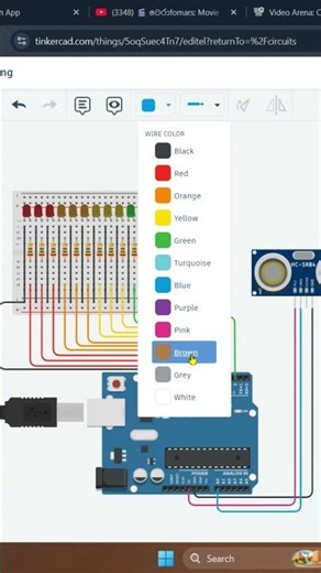 Arduino Distance Indicator System ⚡ #arduino #embeddedsystems #stem