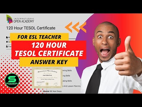 COMPLETE ANSWER KEYS | 120-HOUR TESOL 2023 | INTERNATIONAL OPEN ACADEMY