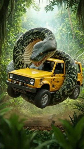 python fighting with a bush car #python #bush car