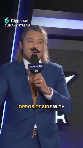 The host with the fake mustache calls out a ZERO score