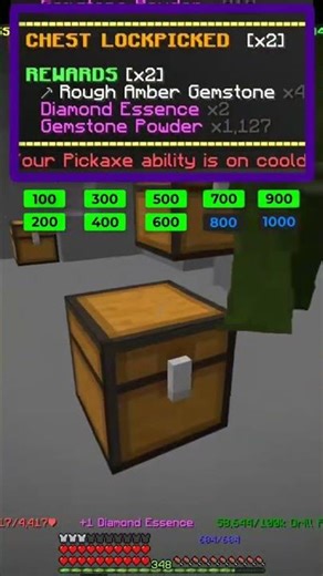 Powder Mining Challenge [Day 39] -- Hypixel Skyblock #shorts