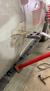 46K views · 154 reactions | Some pulling pressure here using the pogo pulling stick and hammering down them high ridges. Do you have the pogo stick puller ? Great piece of kit. • #autobody #autobodyrepair #autobodyshop #autobodyshoplife #bodyshop #bodyshoplife #luxurycarrepair #collision #collisionrepair #collisioncenter #collisionrepairs #automotive #techlife #tips #tipsandtricks #fyi #fyp | Luxury Car Repair | Facebook