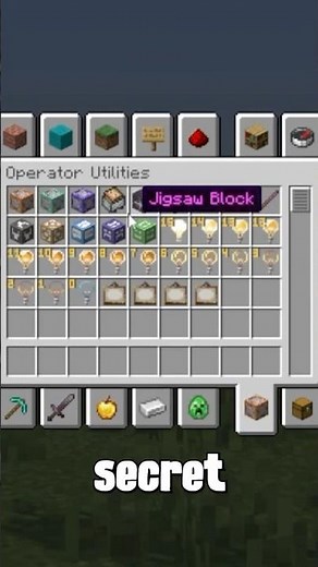 Get all Secret Blocks in Minecraft using the Operator Tab!