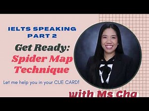 IELTS SPEAKING PART 2 | Spider Map Technique | 1 minute Preparation