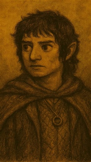 In this portrait, Frodo appears as the Ring-bearer #frodo #hobbit