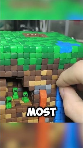 Making a Minecraft World Out of Clay #shorts
