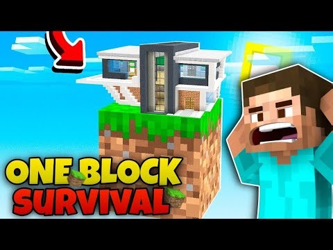 I BUILD EPIC HOUSE IN ONEBLOCK | MINECRAFT