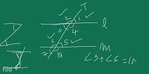 TRANSVERSAL. A line which intersects two or more lines at disti... | Filo