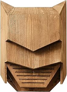 Bat Hero Bat House for Outdoors - Wooden Large Three Chamber Box Perfectly Designed to Attract Bats, Weather-Resistant (Brown, 3 Chamber)