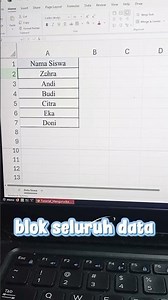 cara mengurutkan data sesuai abjad di excel