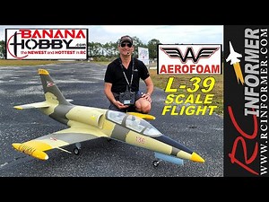 BANANA HOBBY / AEROFOAM 105MM 12s L-39 2ndNSCALE FLIGHT By: RCINFORMER
