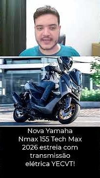 Yamaha Nmax 2026 traz câmbio inédito, painel TFT e mais tecnologia! #yamaha #nmax #yamahanmax