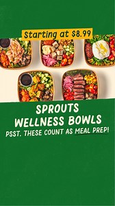 Yes, picking up a Sprouts Wellness Bowl for every day of the week counts as meal prep. Get your fast, fresh fix! | Sprouts Farmers Market