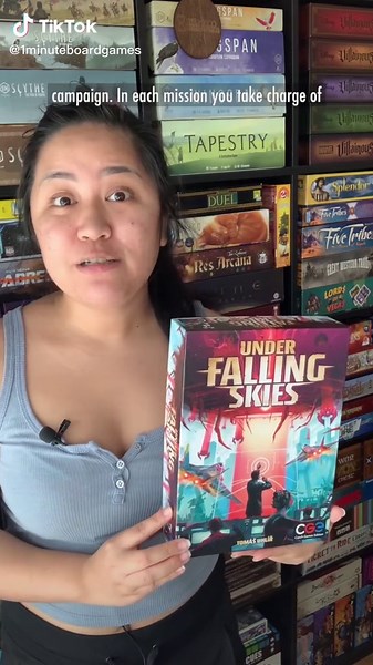 Exciting 1 Player Board Game: UNDER FALLING SKIES