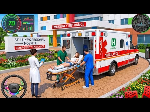 Ambulance City Rescue Simulator 3D Game - 911 Us Emergency Android GamePlay - Heroic Driver