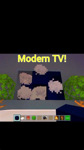 how to make modern TV in Minecraft #minecraft #ytshorts #minecraftgameplay