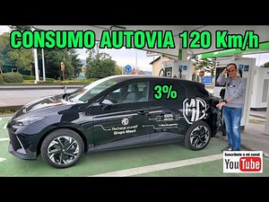 MG4 EV: Prueba de consumos a 120km/hora