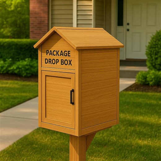 DIY Package Drop Box Plan: Secure Lockable Parcel Delivery (PDF Blueprint - Etsy
