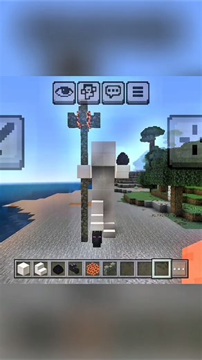 Amazing minecraft statue build hack #minecraft #gaming #hacks #build