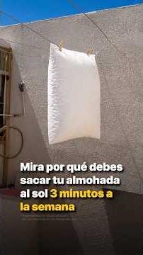 Mira por qué debes sacar tu almohada al sol 3 minutos a la semana