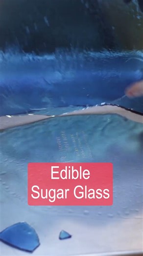 Learn how to make awesome edible sugar glass. You can eat it as candy or use it as decoration for cakes, cupcakes, movie props, etc. | In The Kitchen With Matt
