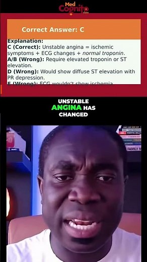 Chest Pain Diagnosis: Unstable Angina Explained Simply #shorts