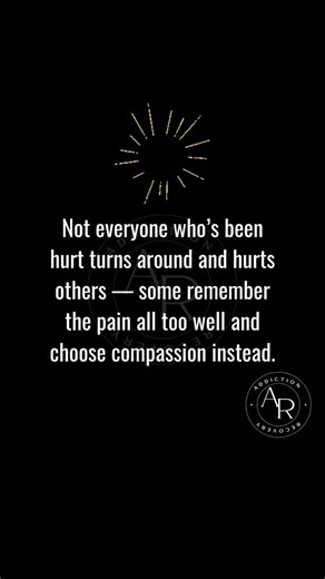 Pain doesn't have to define you — choosing compassion turns struggle into strength. 🤍 #HealingAndGrowth #ChooseCompassion #RiseAbove #StrengthThroughStruggles #KindnessMatters #BreakTheCycle #HopeAndHealing #AddictionRecovery #Addiction_Recovery_Unity #fypシ | Addiction Recovery