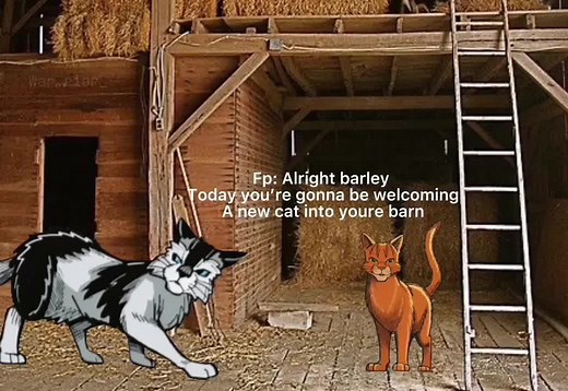 New cat in the barn☺️ SPOILERS!: into the wild // credits: warriors official artworks #warriorcats #warriorcatsmanga #warriors #barleyxravenpaw #ravenpawxbarley #wcue #warrior_isthebestediter