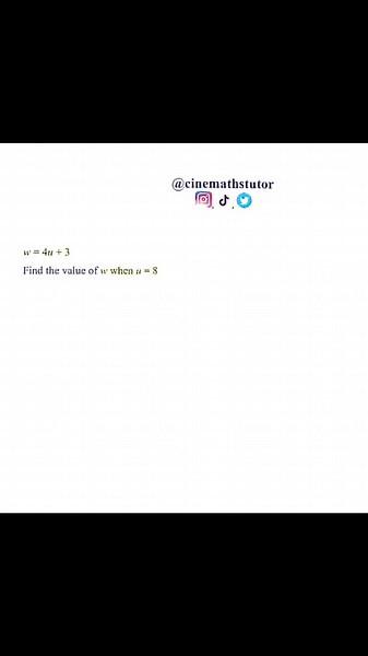 Substitution (GCSE 2019) #math #substitute #teachersoftiktok #teacherlife #fypchallenge #fyppppppppppppppppppppppp