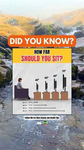 1.2K views | Ever wondered how far you should sit from your TV or computer screen for the best viewing experience and to protect your eyes? Here are some tips: #DidYouKnow #health #tips #reelsfypシ #reelsviralシ #reelsviral | Health Spirit Body | Facebook