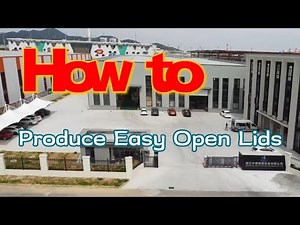 Easy Open Ends Production Line | How to Produce Easy Open Lids | Easy Open End Making Machine