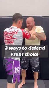 Three ways to defend front choke #selfdefense #frontchoke #choke #womensselfdefense #kravmaga | Tim Self Defense