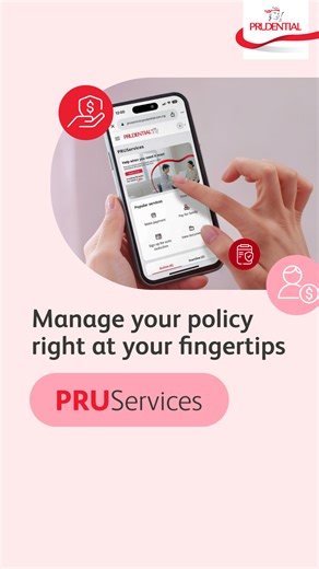 Experience the newly enhanced 𝗣𝗥𝗨Services – everything you need for your insurance is now easier, smoother, and right at your fingertips! ✅ Manage and view your policy documents ✅ Make hassle-free payment for yourself and your family ✅ Submit and track your claims ✅ Find the nearest healthcare services and more! Kickstart your 𝗣𝗥𝗨Services experience today at pruservices.prudential.com.my | Prudential Malaysia