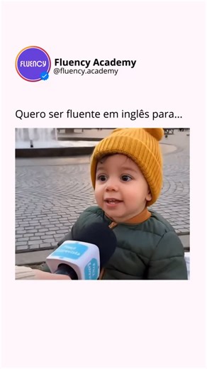 Fluency Academy on Instagram: "Pode até começar como um sonho de criança, mas aprender inglês transforma viagens, estudos e o futuro inteiro. No Fluency Academy, o inglês é aprendido de forma natural, divertida e do jeito que ele é falado no mundo real. Do primeiro hello até conversas de verdade. 👉 Clique no link da bio e comece hoje."