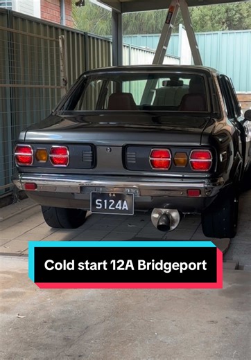 Cold Start of a Rare Mazda RX3 with 12A Rotary Engine