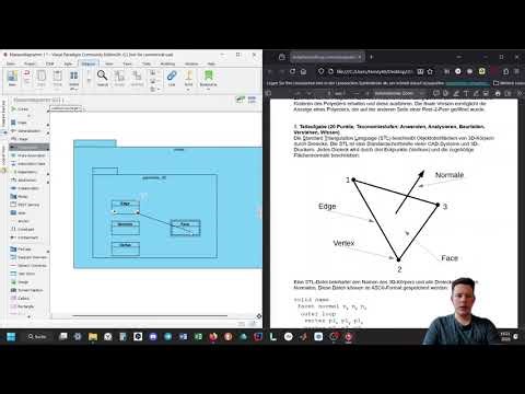 Entwerfen eines UML-Klassendiagramms für einen 3D-STL-Viewer in JAVA