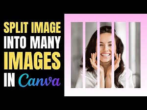How to split one image into multiple images in Canva | EASY Tutorial!